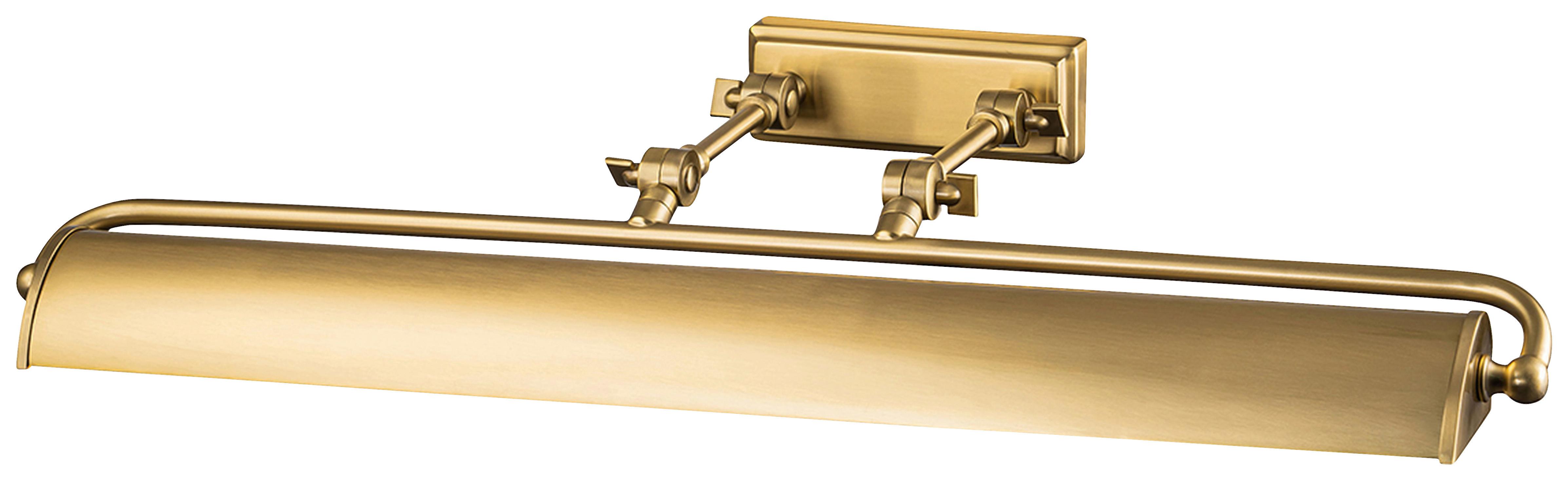 Képmegvilágító Lámpa Winchfield-Pll-Ab-Mb - fekete/sárgarézszínű, Konventionell, fém (12.7/70.3/31.8cm) - Elstead Lighting