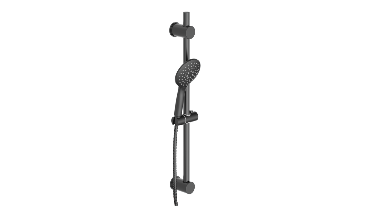 Sprchová sada RAVEN čierna - čierna, Modern, plast (12,5/70/14cm) - Mömax