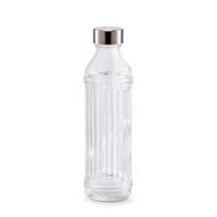 TRINKFLASCHE Glas, BxHxT: ca. 7x7x24 cm - Transparent, Design, Glas (7/7/24cm)