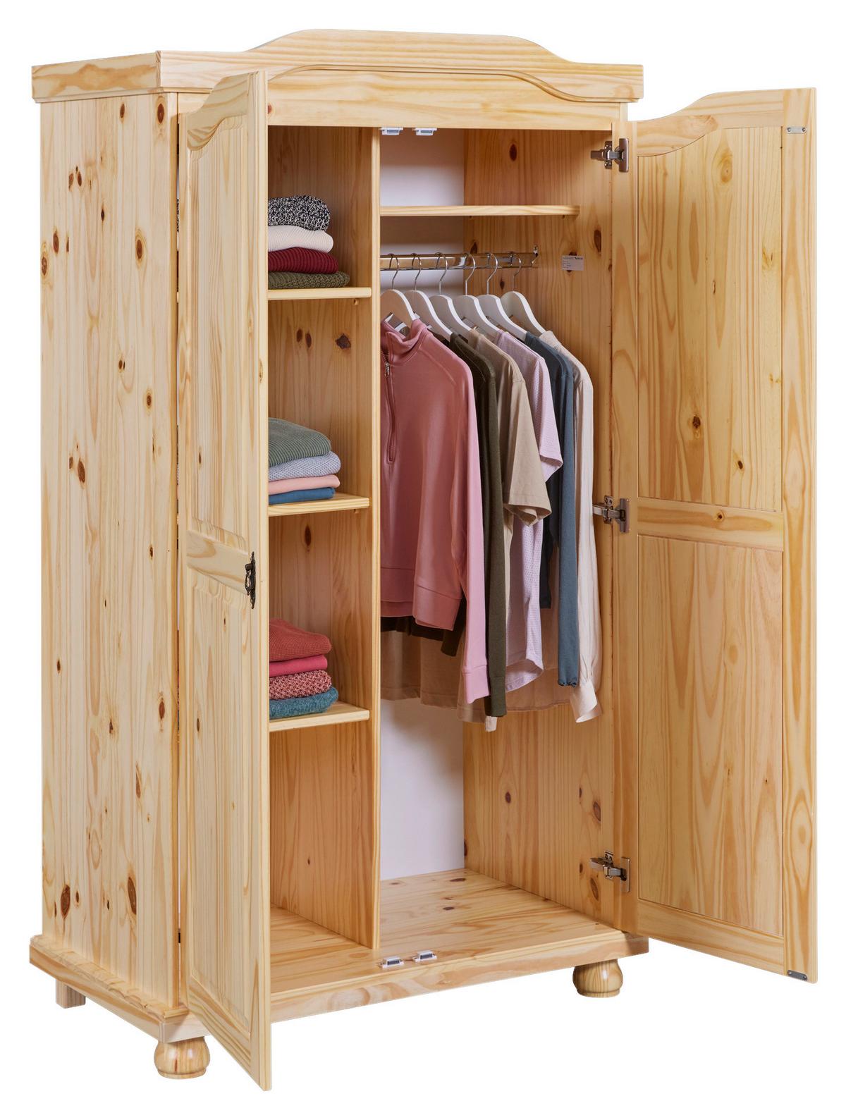 Šatníková skriňa GENF šírka 104cm - farba duba/farba borovice, Lifestyle (104/180/56cm) - MID.YOU