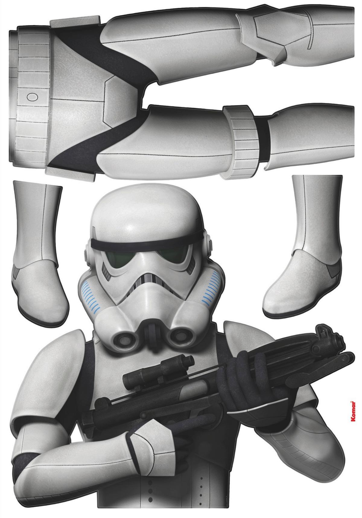 Dekosticker Star Wars - Schwarz/Weiß, LIFESTYLE, Kunststoff (100/70cm)