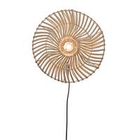 Wandleuchte Zanzibar/W/4012/W - Weiß, Trend, Naturmaterialien (40/12cm) - Good & Mojo