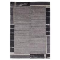 Orientteppich Dunkelgrau Naturfaser 140x200 Cm - Dunkelgrau, Basics, Textil (140/200cm) - Cazaris