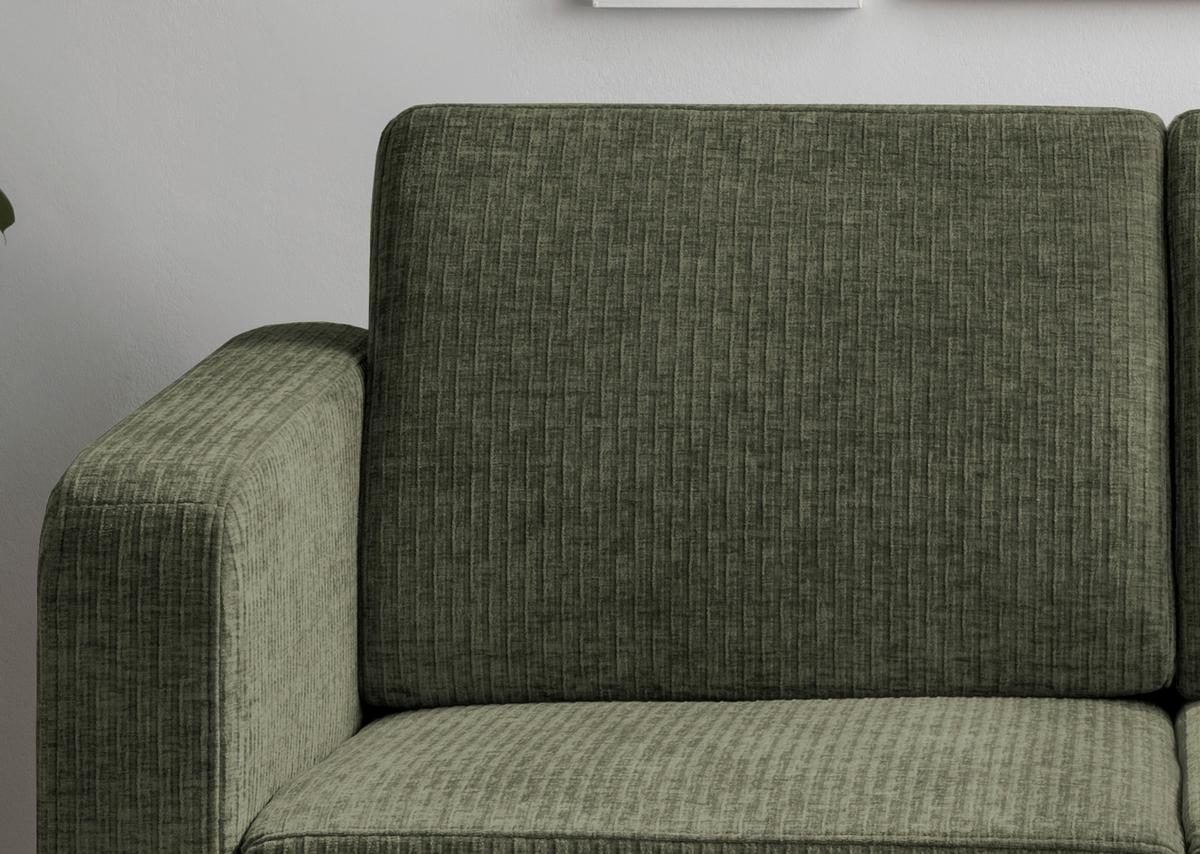 Schlafsofa Mia Mikrofaser Olivgrün, B: 159 cm - Chromfarben/Olivgrün, Basics, Textil (159/88/87cm) - Livetastic