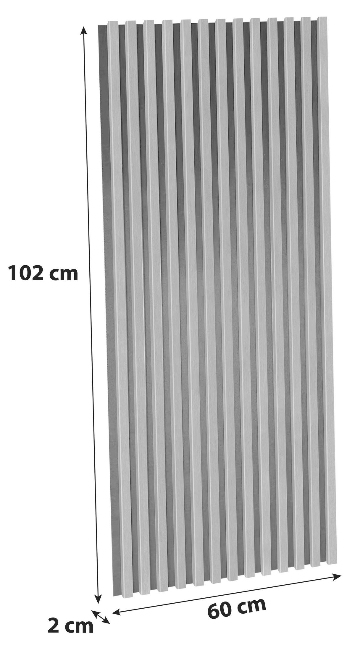 Akustikpaneel Josef - Eiche Artisan, MODERN, Holzwerkstoff/Kunststoff (60/120/2cm)