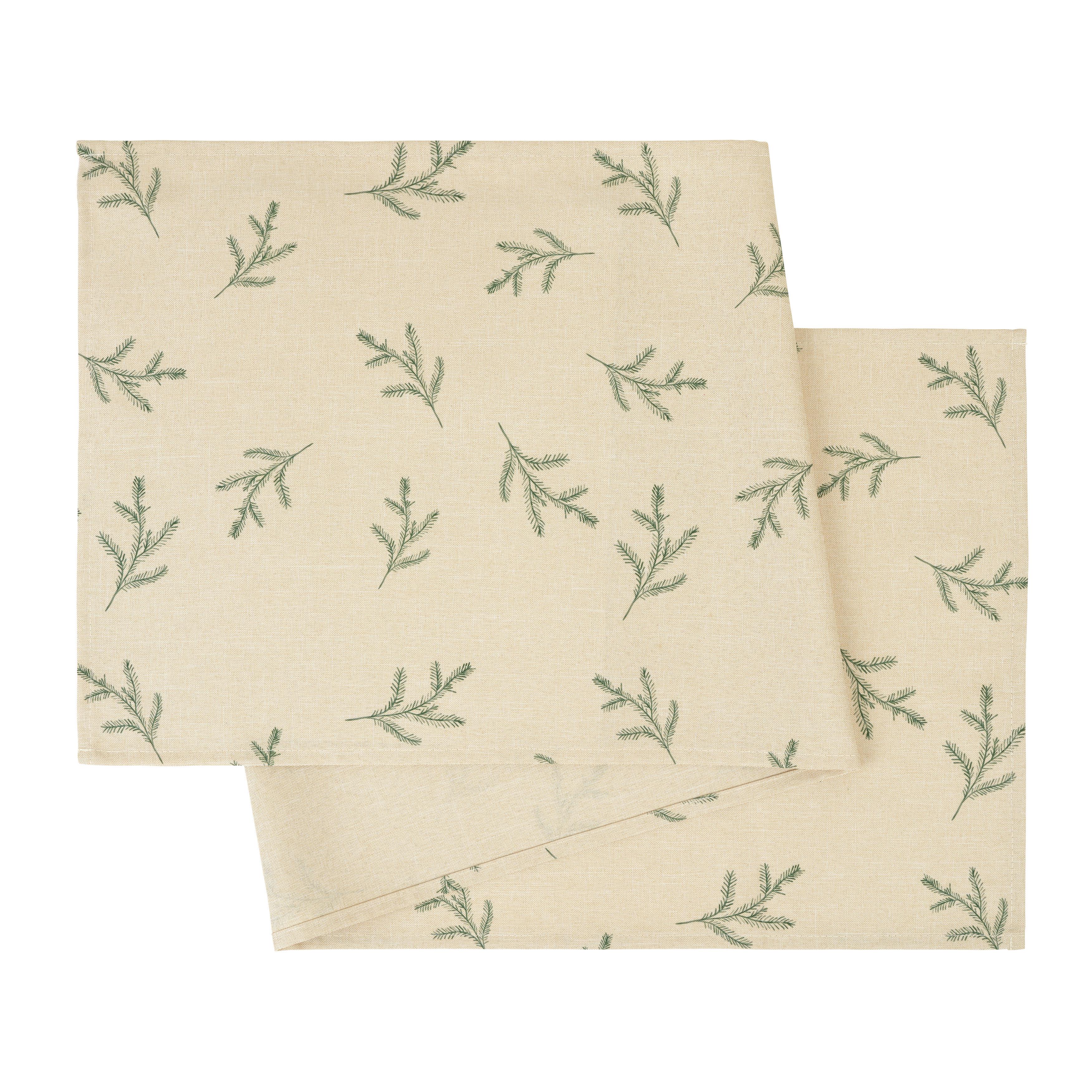 BĚHOUN NA STŮL JOHANNA - zelená/béžová, textil (40/140cm) - Mömax