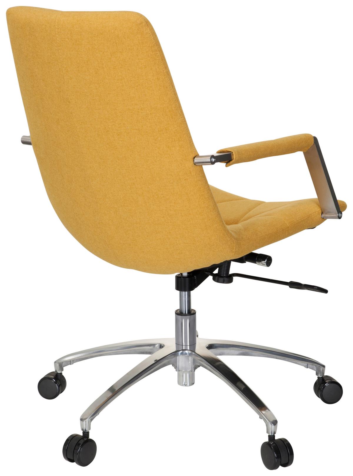 Drehstuhl Saranto Ii Gelb - Gelb/Alufarben, MODERN, Kunststoff/Textil (57/100/75cm) - MID.YOU