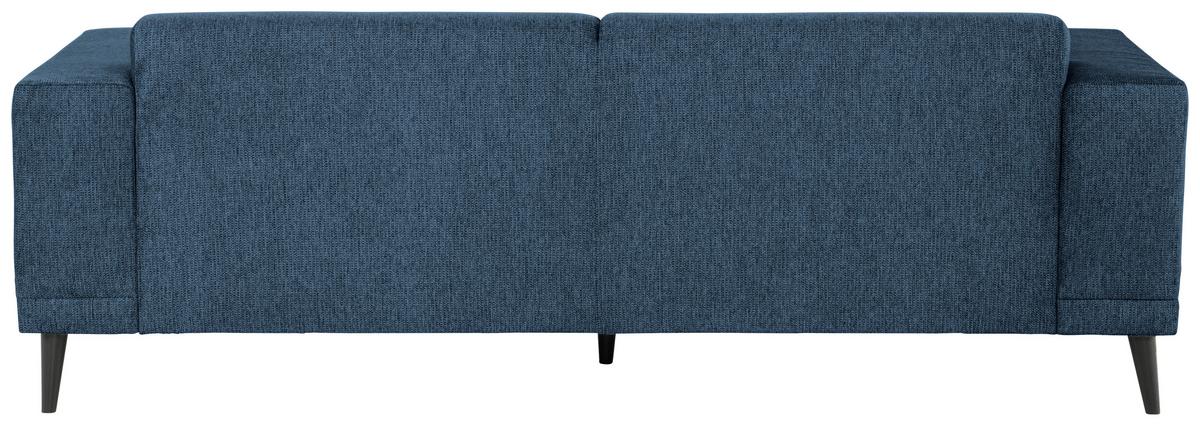 3-Sitzer-Sofa Oslo Blau B: 218 cm - Blau/Schwarz, Design, Textil (218/77/93cm) - MID.YOU