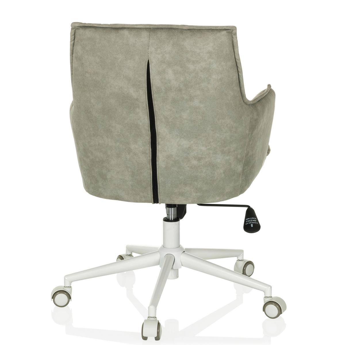 Drehstuhl Grau B: 54 cm - Weiß/Grau, MODERN, Kunststoff/Textil (54/85/70cm) - MID.YOU