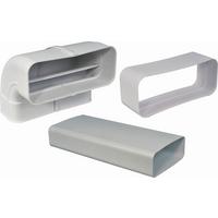 Umluftset Optimairo Flachkanal-Set - Weiß, Basics, Kunststoff