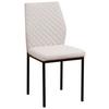Židle MIA -CENOVÝ TRHÁK- - černá/béžová, Basics, kov/textil (44/90/56cm) - Based