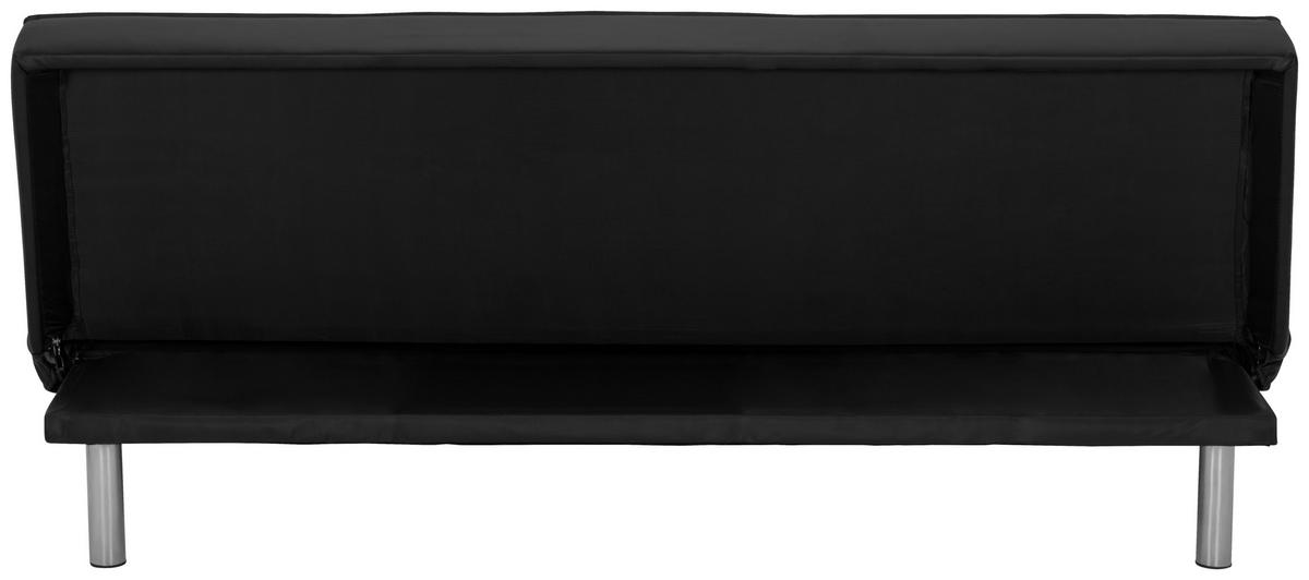 3-sitzer-sofa Mit Schlaffunktion Silva B:179cm - Silberfarben/Schwarz, Basics, Textil (179/74/91cm) - P & B