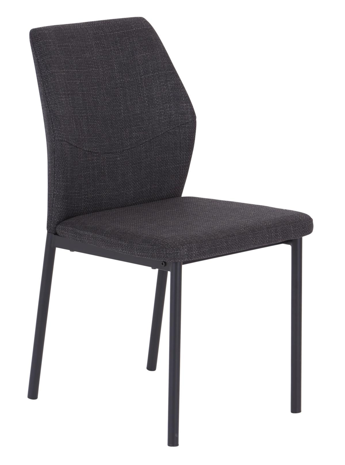 ČTYŘNOHÁ ŽIDLE AUGUSTA - černá/antracitová, Konvenční, kov/dřevo (45/84/56cm)