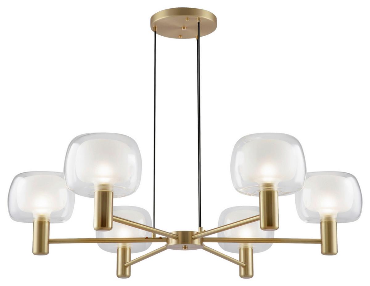 Kronleuchter Vision - Goldfarben, Basics, Glas/Metall (96/21/96cm) - MAYTONI