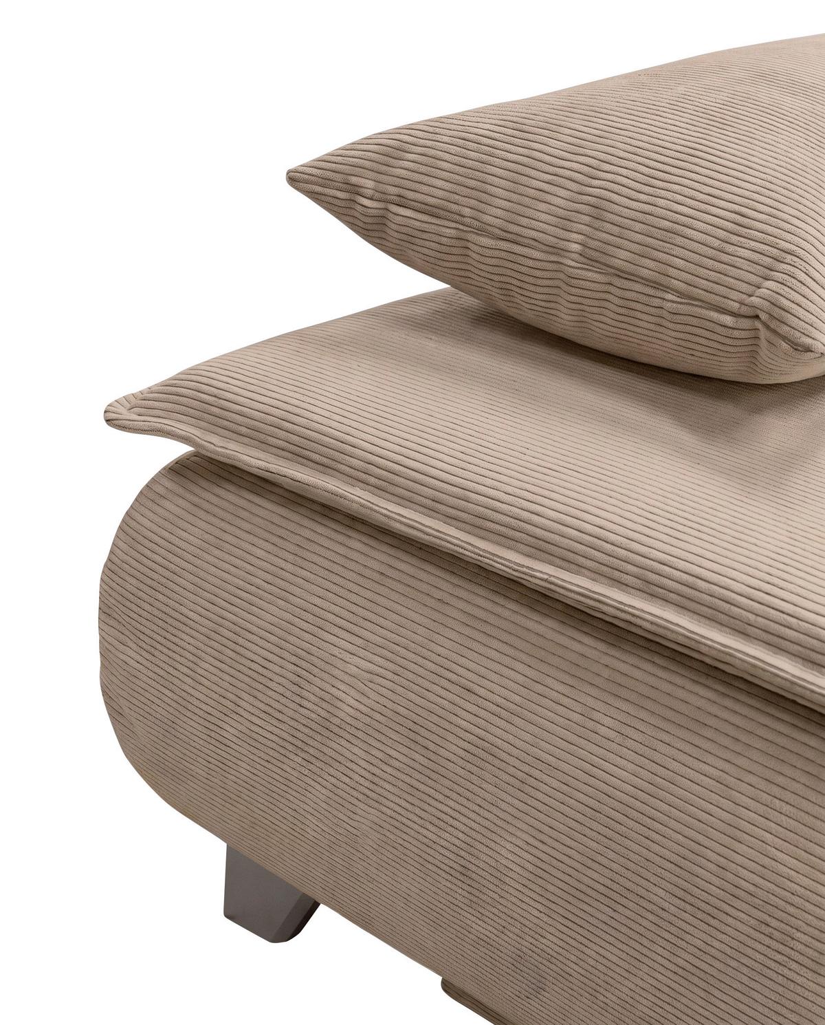 Boxspringová pohovka MONA LUX, béžový manšestr - béžová, Moderní, textil (208/100/106cm) - Mömax
