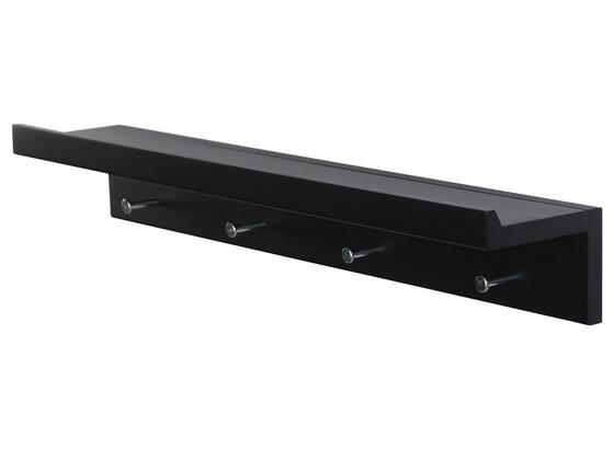 Lišta Na Háčiky Martina - čierna, Moderný, kov/kompozitné drevo (60/10/11,3cm) Lišta Na Háčiky Martina - čierna, Moderný, kov/kompozitné drevo (60/10/11,3cm)