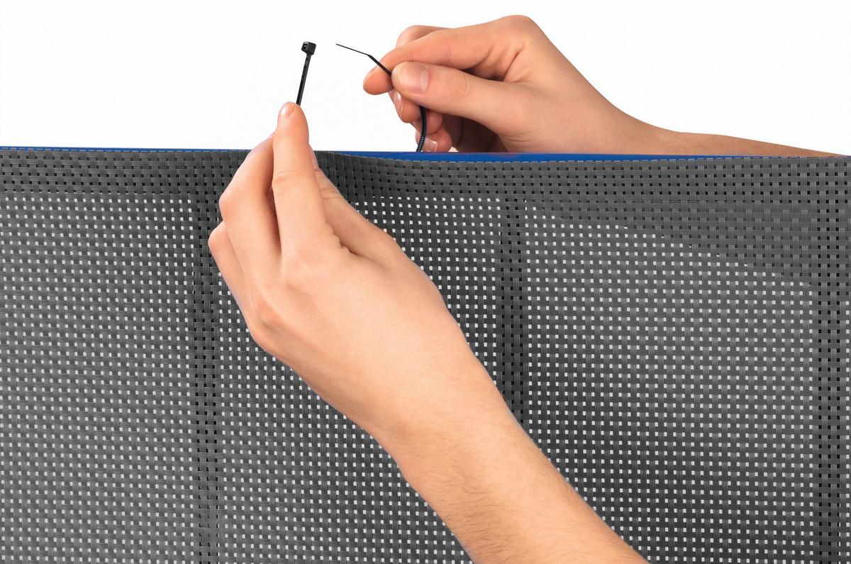 Sichtschutz Anthrazit 500x90 cm Windschutz - Anthrazit, Basics, Textil (500/90cm)