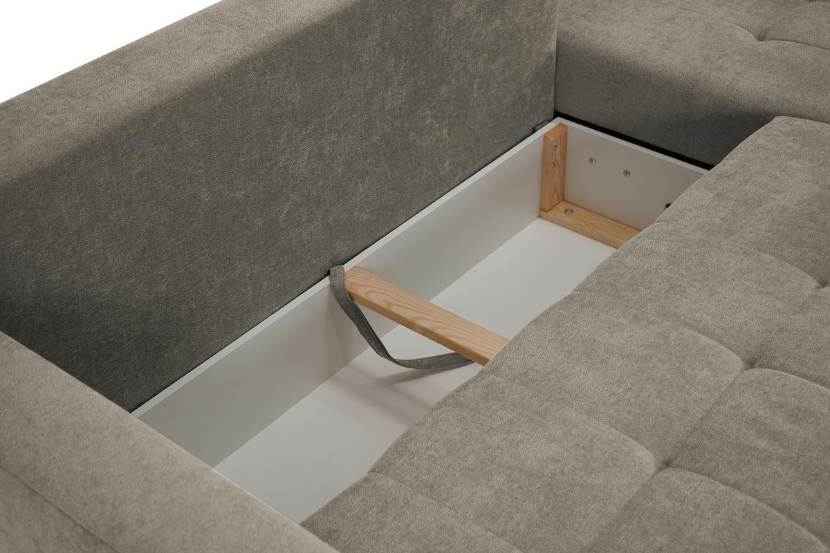 Ecksofa Asti Hellgrau B: 232 cm - Hellgrau, Design, Textil (232/141cm) - MID.YOU