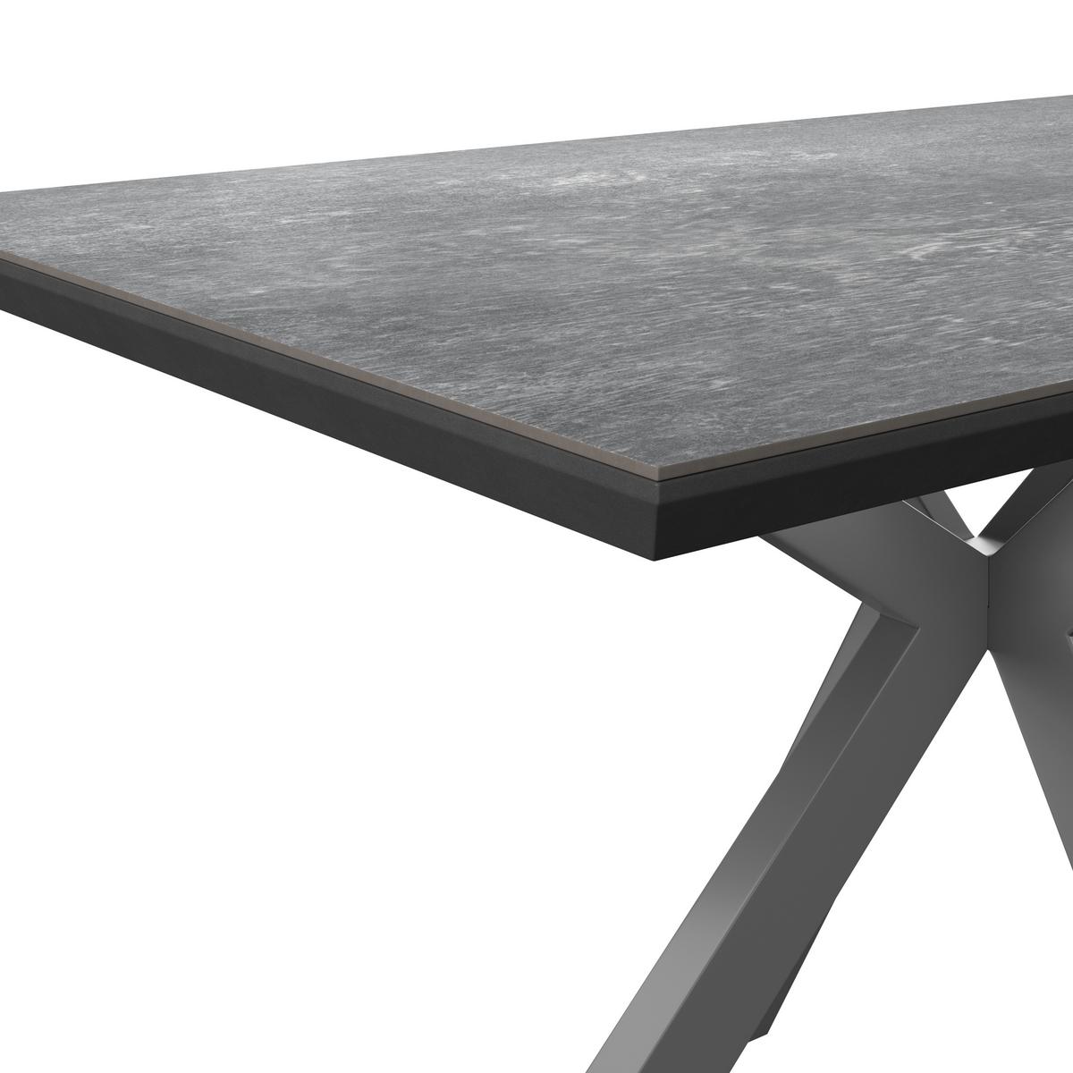 Esstisch Steve 140x90 Cm Schwarz - Schwarz, MODERN, Keramik/Holzwerkstoff (140/76/90cm)