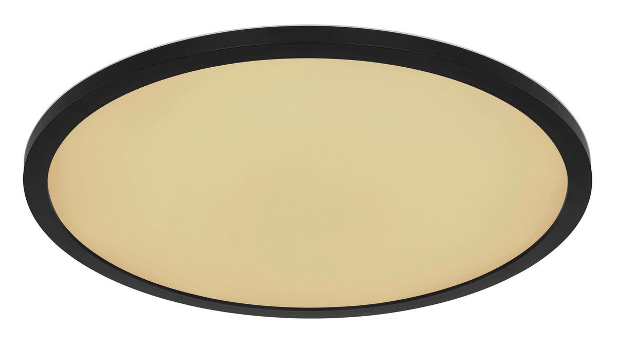 LED-Deckenleuchte 41562-24brgb - Opal/Schwarz, Design, Kunststoff (42/2,5cm) - Globo