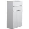 Midischrank Mit Soft-Close Kara White B: 61cm, Weiß - Weiß, MODERN, Glas/Holzwerkstoff (61/106,5/32cm) - MID.YOU