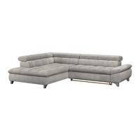 Ecksofa Gemini Naturfarben, B: 234cm - Chromfarben/Beige, KONVENTIONELL, Textil (234/312cm)