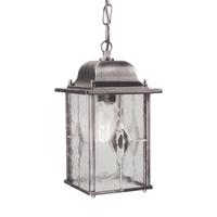 AUSSENHÄNGELEUCHTE WX9 - Silberfarben/Schwarz, Basics, Glas/Metall (34/15,9/15,9cm) - Elstead Lighting