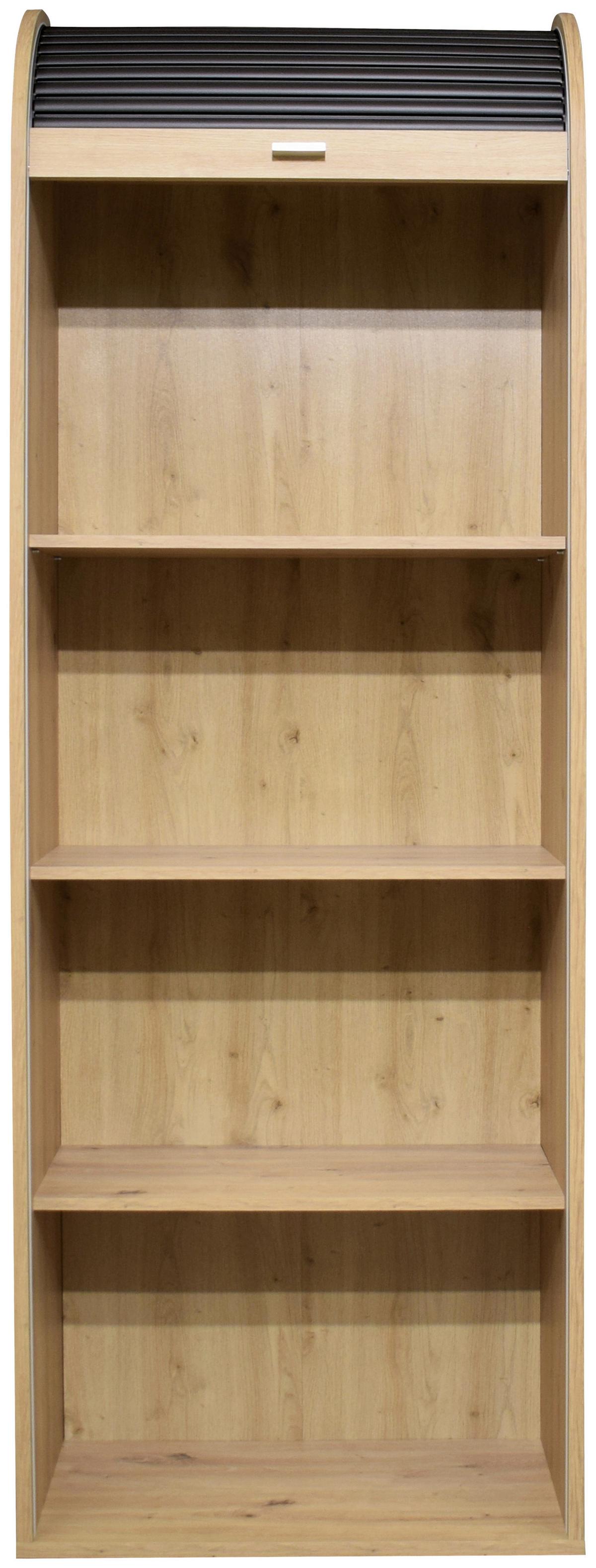 Aktenschrank Graphitfarben/Eichefarben B: 69 cm - Eichefarben/Graphitfarben, MODERN, Holzwerkstoff (69/192/44cm) - Livetastic