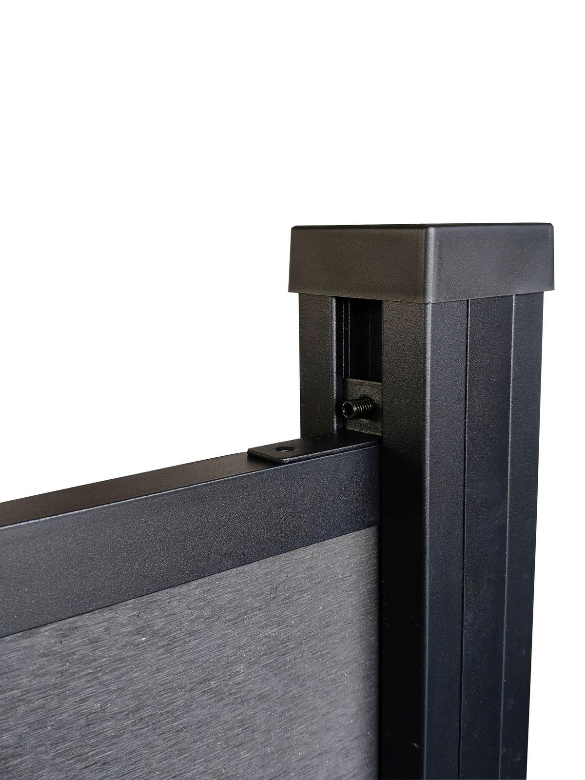 Sichtschutz Helios - Braun, MODERN, Holzwerkstoff (180/180/21cm) - Beldano