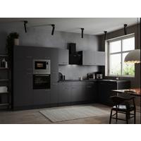 Eckküche Oliver Grau S: 370x172 Cm - Grau, Design, Holzwerkstoff (370/172cm) - Respekta