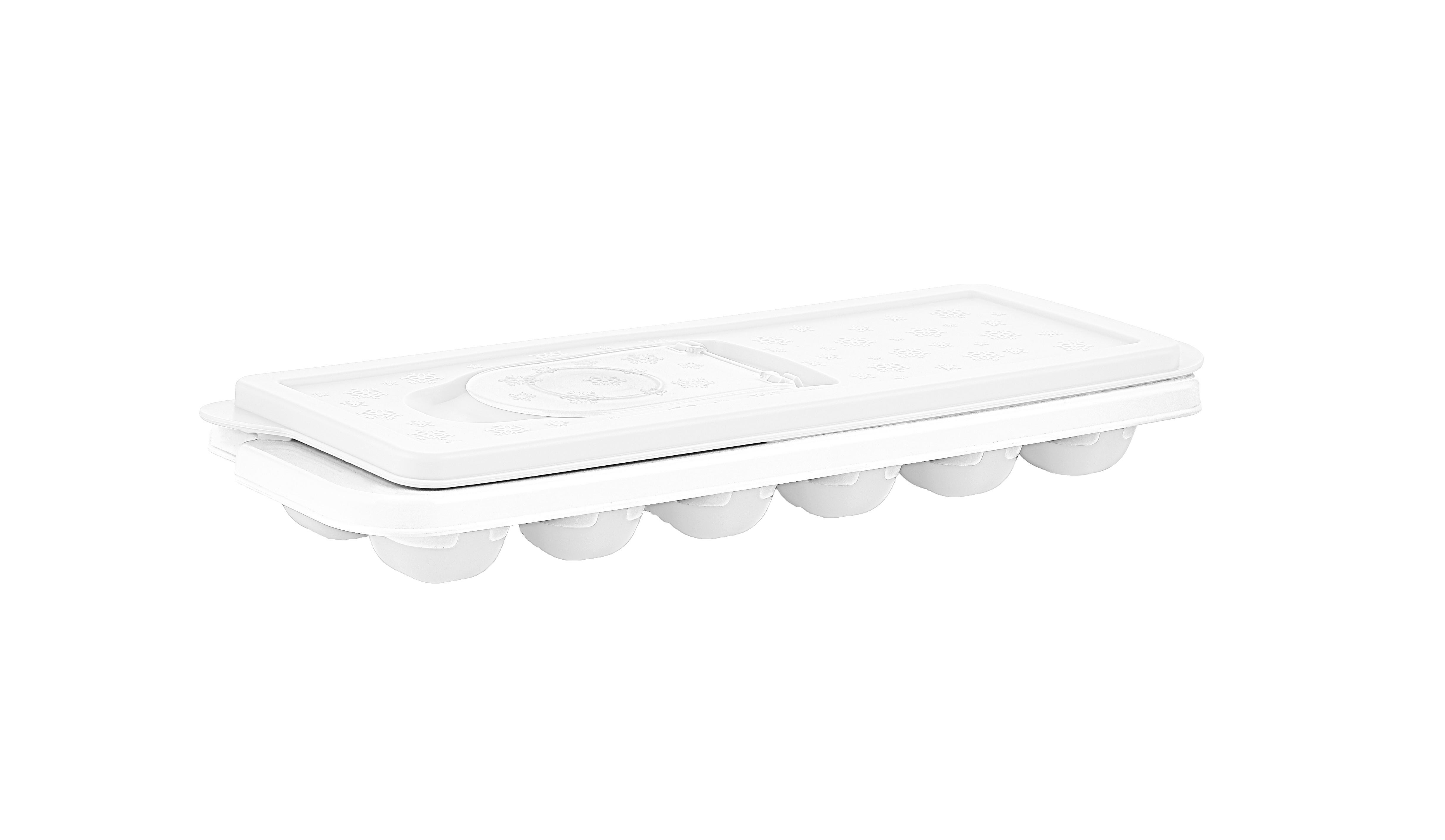 Forma na kostky ledu IDA -KMA- - bílá, Konvenční, plast (26,5/9,5/3,7cm) - Mömax