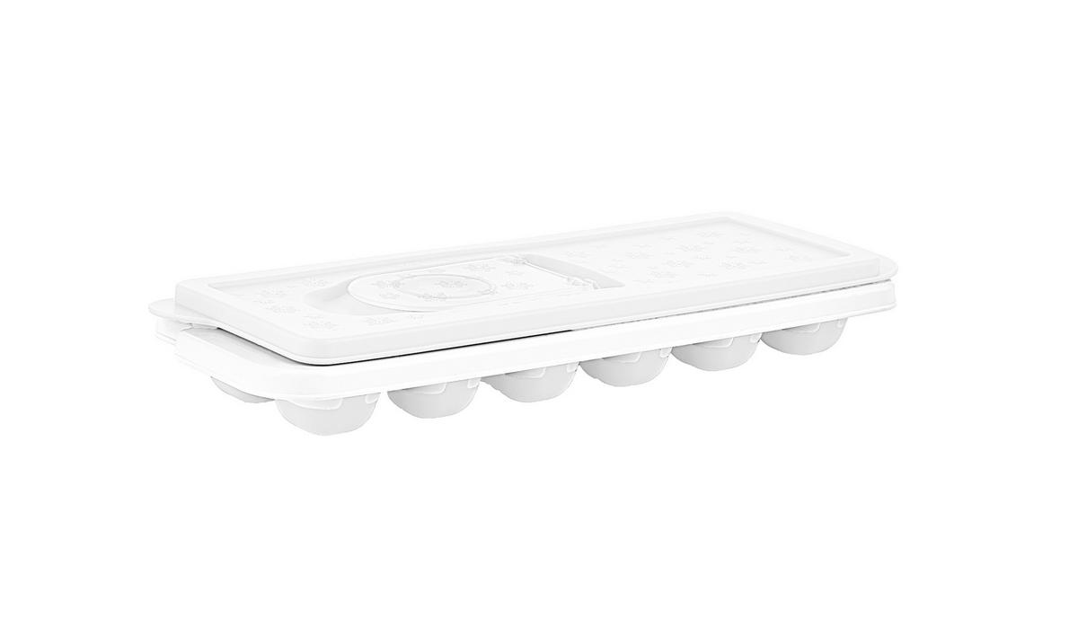 Forma na kostky ledu IDA -KMA- - bílá, Konvenční, plast (26,5/9,5/3,7cm) - Mömax