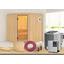 Bio-Sauna Toulon mit externer Steuerung (Kombi-Sauna) - Naturfarben, MODERN, Holz (196/198/178cm) - Karibu Bio-Sauna Toulon mit externer Steuerung (Kombi-Sauna) - Naturfarben, MODERN, Holz (196/198/178cm) - Karibu