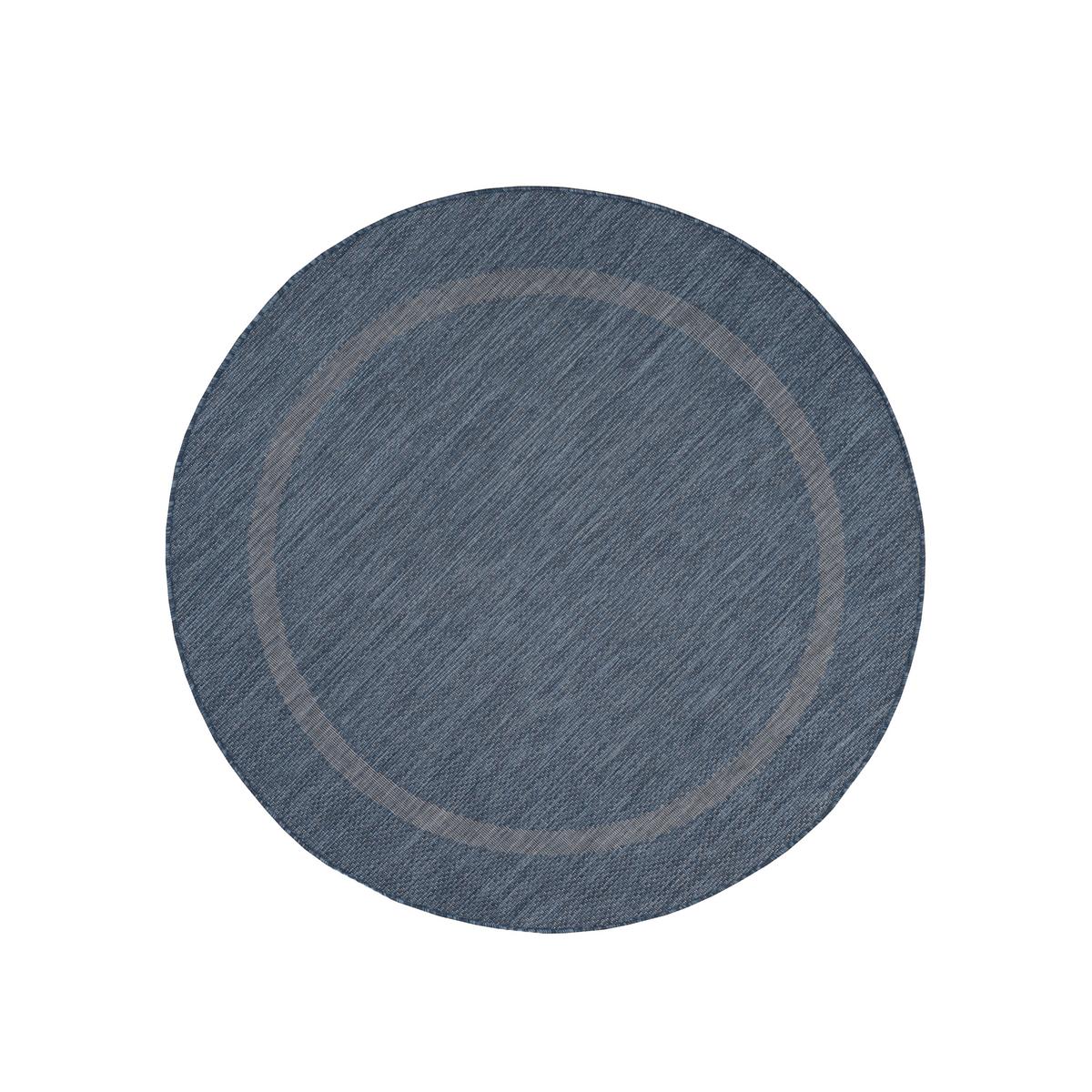 Flachwebteppich Relax - Blau, Basics, Textil (200/200cm) - Novel