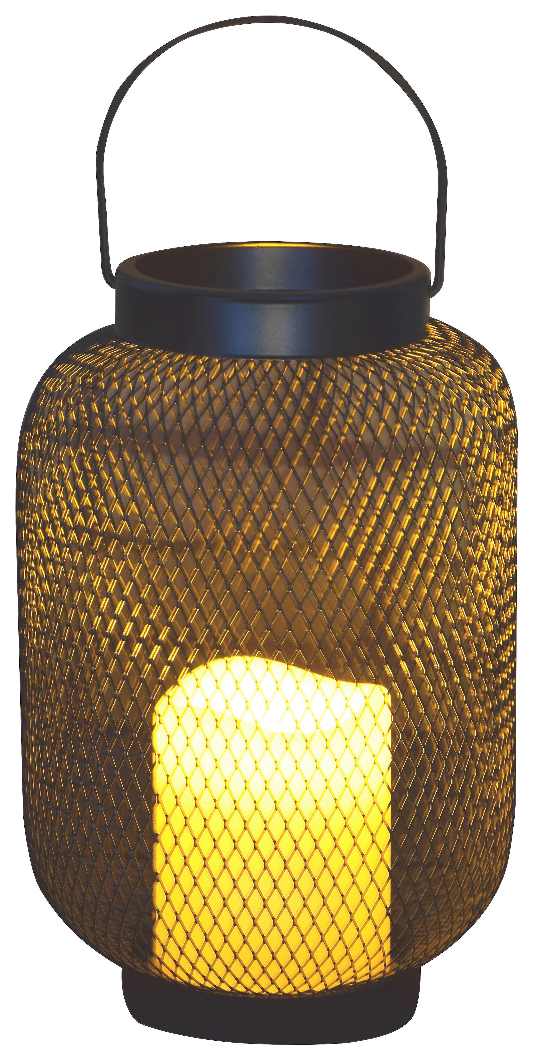 Solární svítidlo Schen, V: ca 26-34cm, černá - černá, Moderní, kov/plast (16/26-34cm) - Modern Living