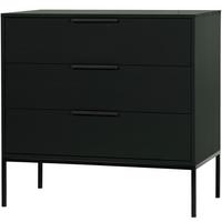 KOMMODE Adam Schwarz B: 94cm - Schwarz, Basics, Holz (94/93/52cm) - MID.YOU
