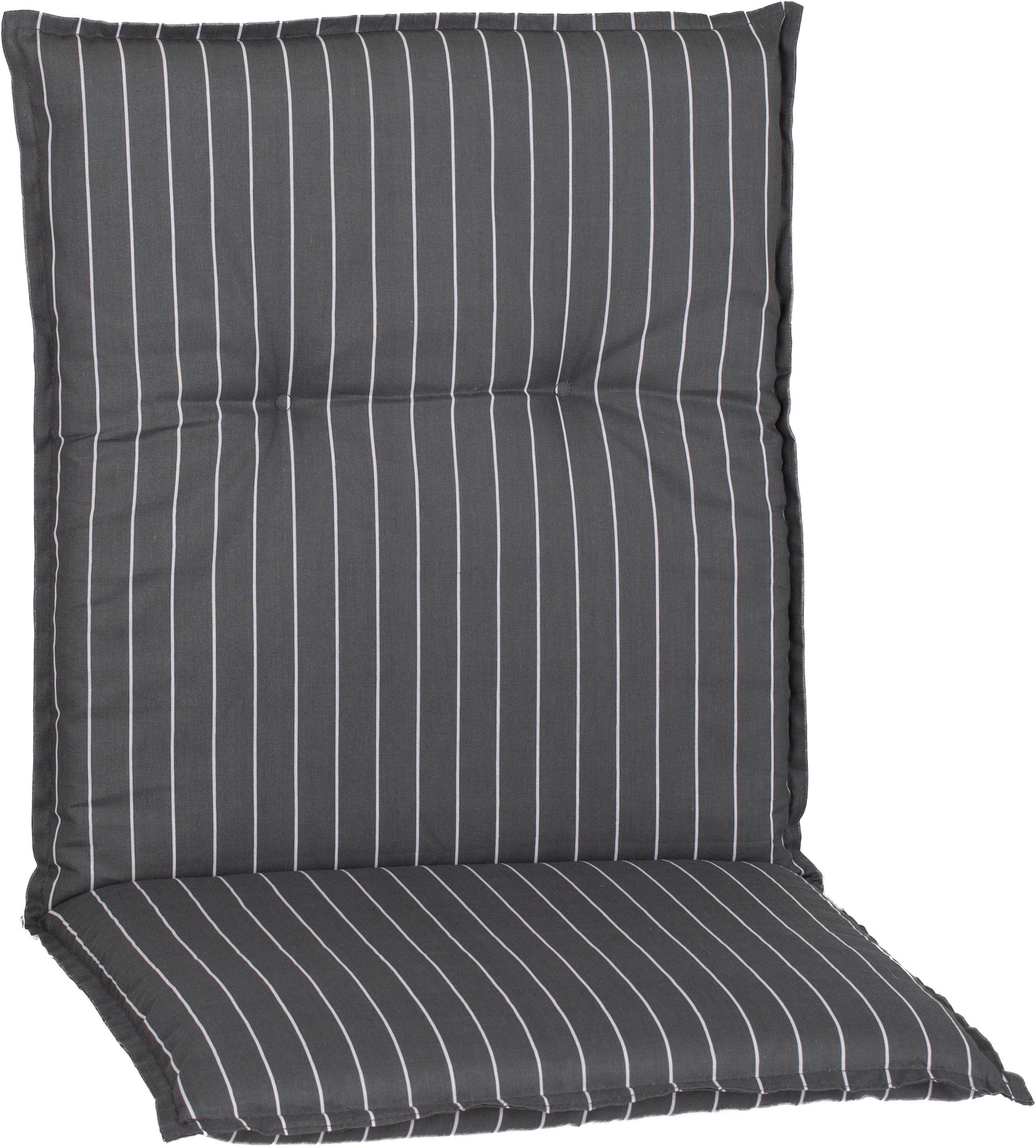 Niederlehner Auflagen 4er-Set Belm 100x50x6cm Grau/Weiß - Weiß/Grau, Basics, Textil (100/50/6cm) - Gardenson