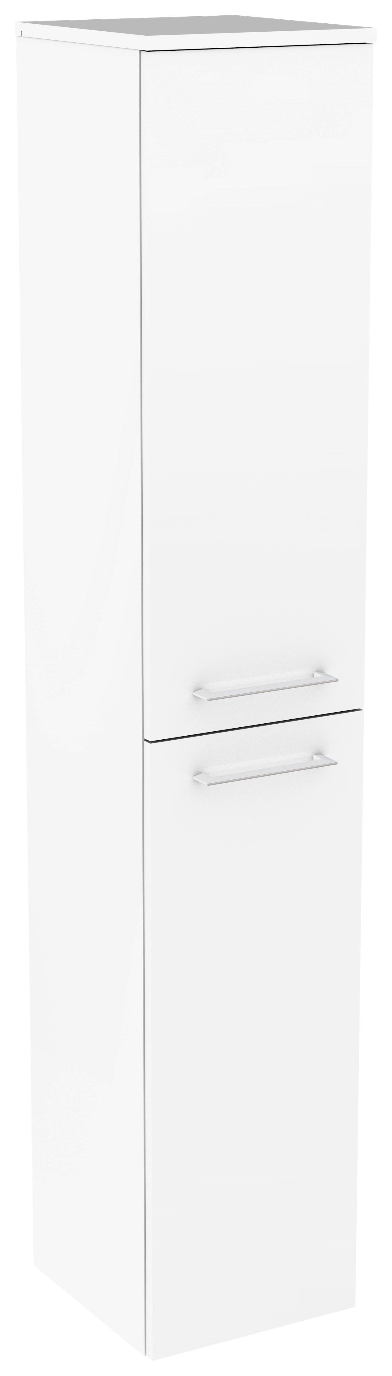 Hochschrank mit Türdämpfer Lima 31cm, Weiß Dekor