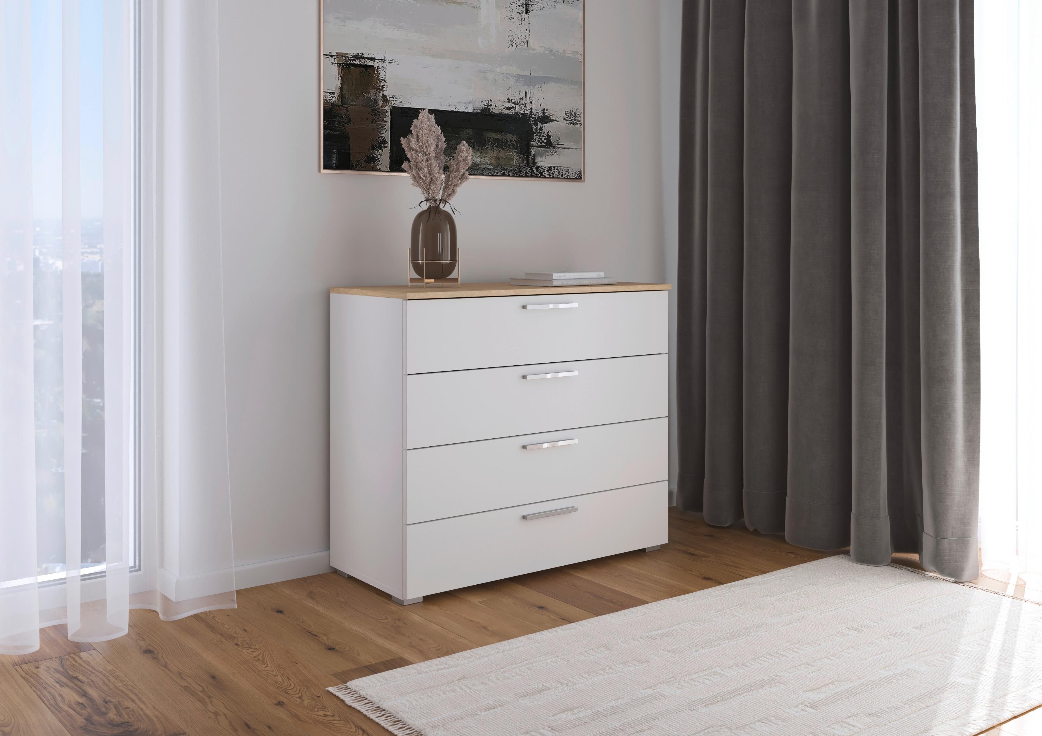 Kommode Calisto - Eichefarben/Weiß, KONVENTIONELL, Holzwerkstoff (93/81/42cm) - James Wood