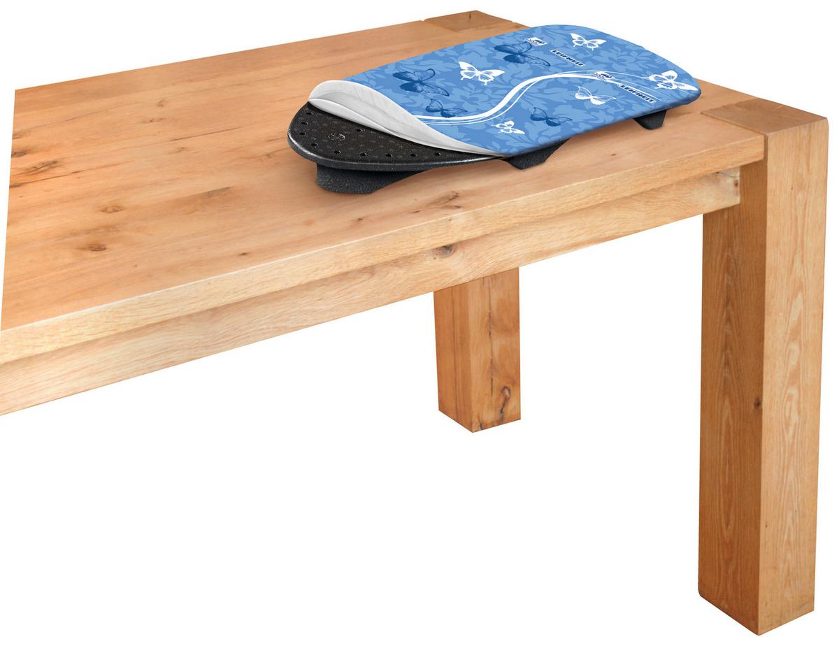 Tischbügelbrett LxBxH: 73/30/7,5cm Bezug Abnehmbar - Blau/Weiß, MODERN, Textil (73/30/7,5cm) - Leifheit