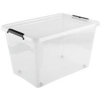 box s víkem JIRI - CA. 60L -BASED- - průhledné, Konvenční, plast (58/39/34cm) - Based