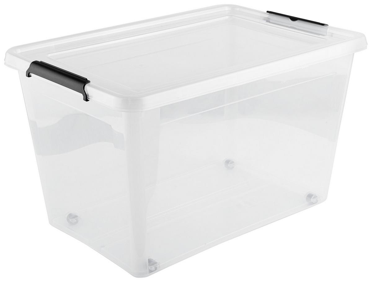 box s víkem JIRI - CA. 60L -BASED- - průhledné, Konvenční, plast (58/39/34cm) - Based