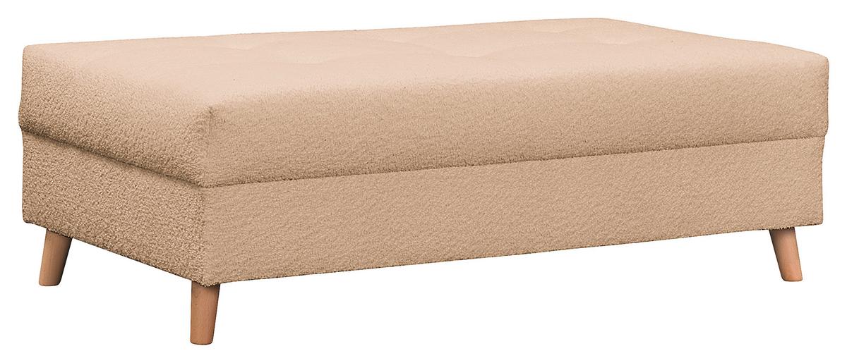 Ecksofa Ariella Beige S: 231x161 cm - Beige/Naturfarben, Design, Textil (231/161cm) - Livetastic