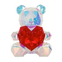 Led-dekoleuchte 28058 - Klar/Rot, Trend, Kunststoff (23/19/30cm) - Globo