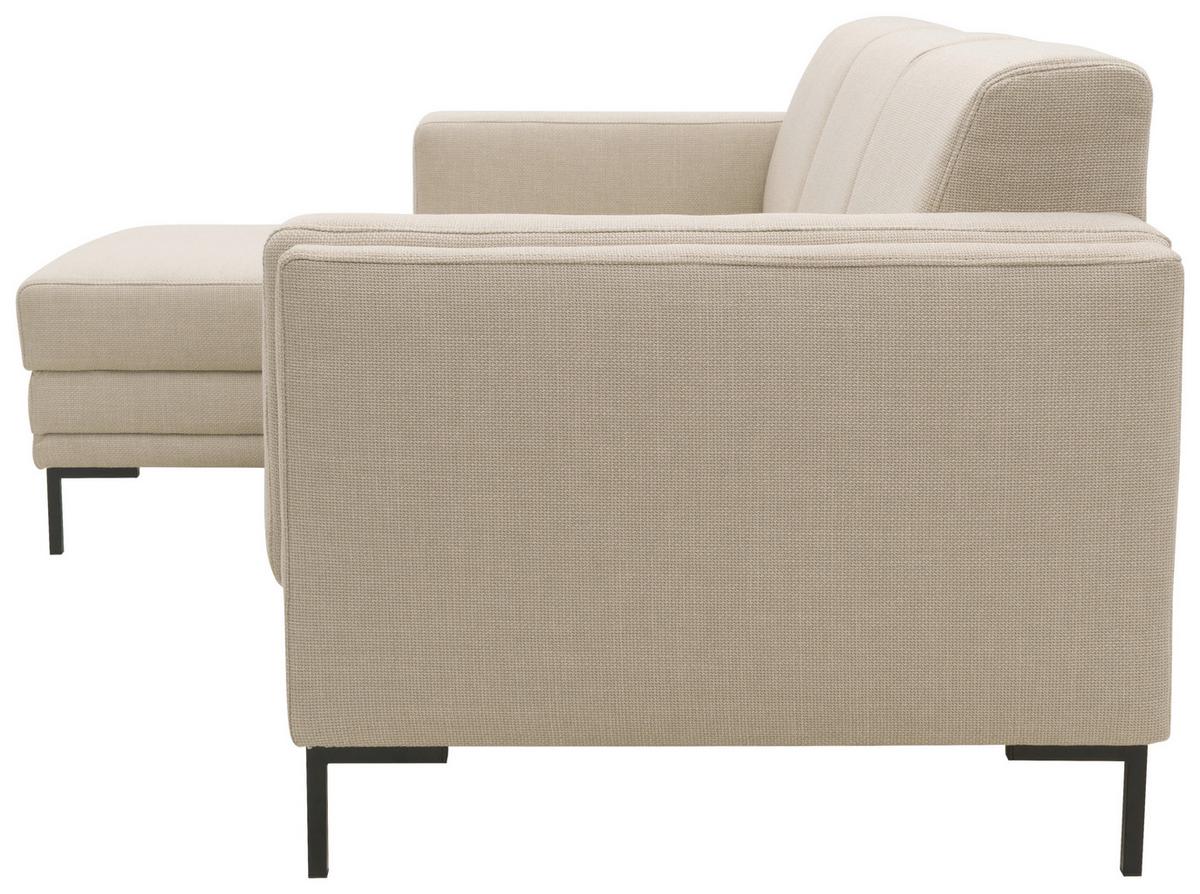 Ecksofa Looks Vii - Beige/Schwarz, Design, Textil (214/146cm) - LOOKS by W.Joop