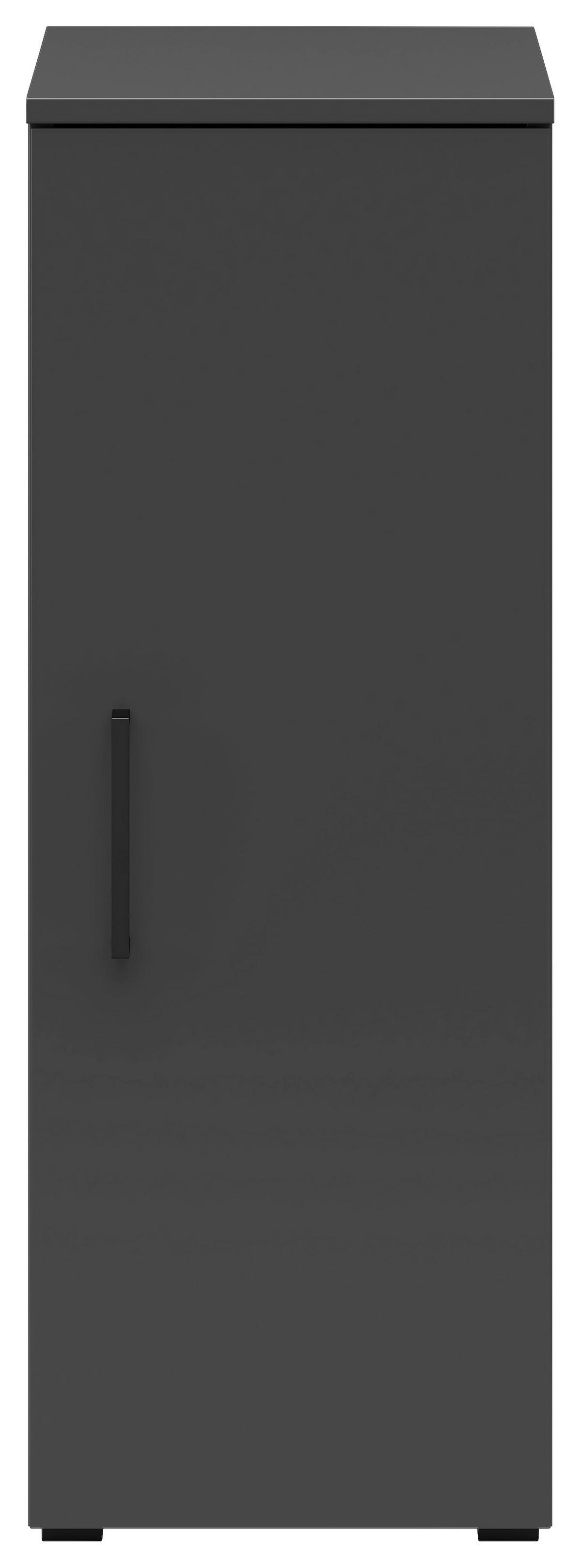 Skříň MULTISTAURAUM š: 30 cm - černá/barvy grafitu, Moderní, kompozitní dřevo/plast (30/83/40cm)