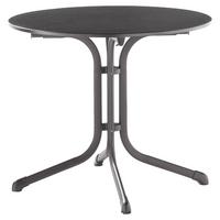 Gartentisch Klappbar Stahl L: 85cm - Anthrazit/Grau, MODERN, Holzwerkstoff/Metall (85/85/73cm) - Sieger