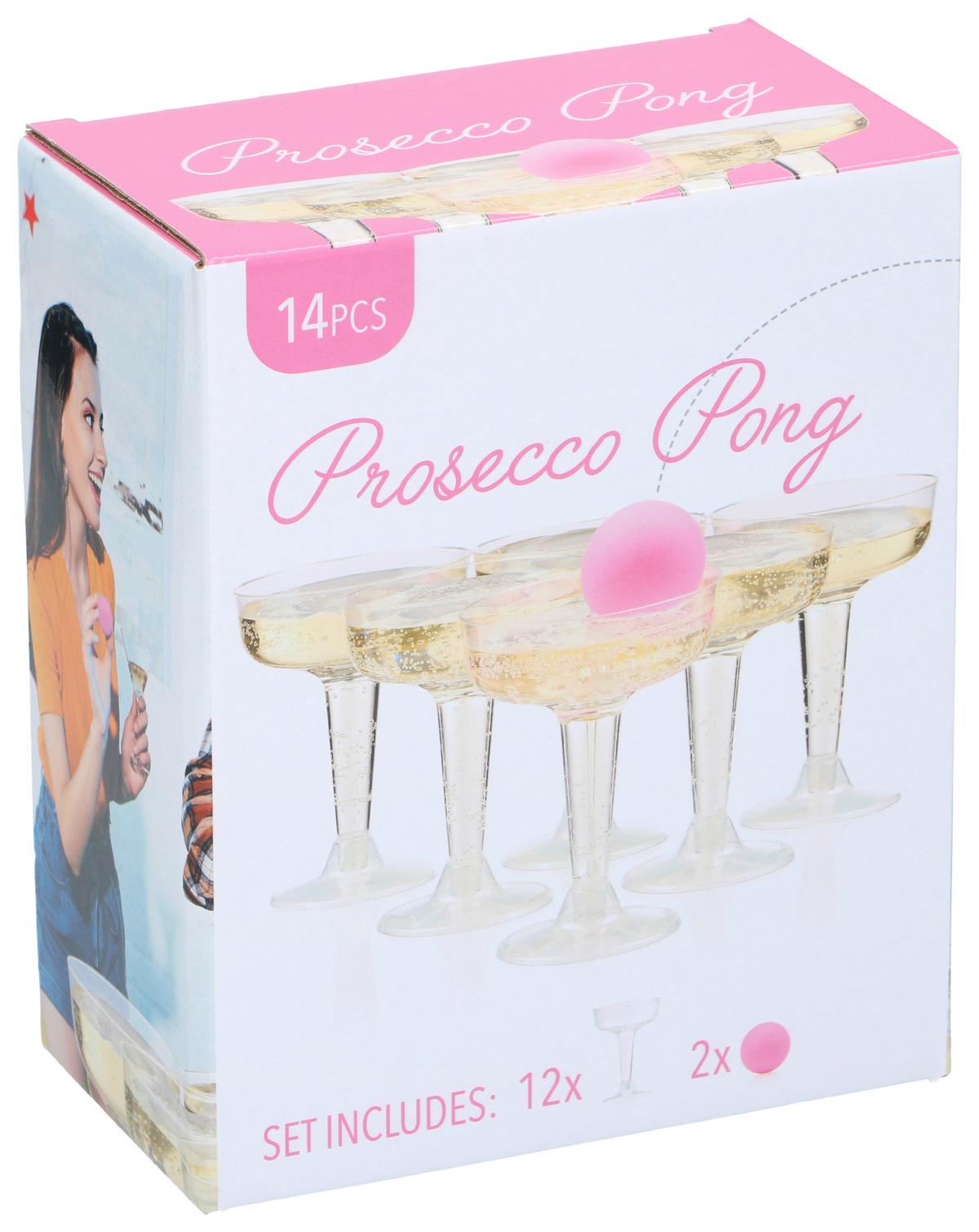 Prosecco Pong 14tlg. - Transparent, LIFESTYLE, Kunststoff (15,5/9/19cm)