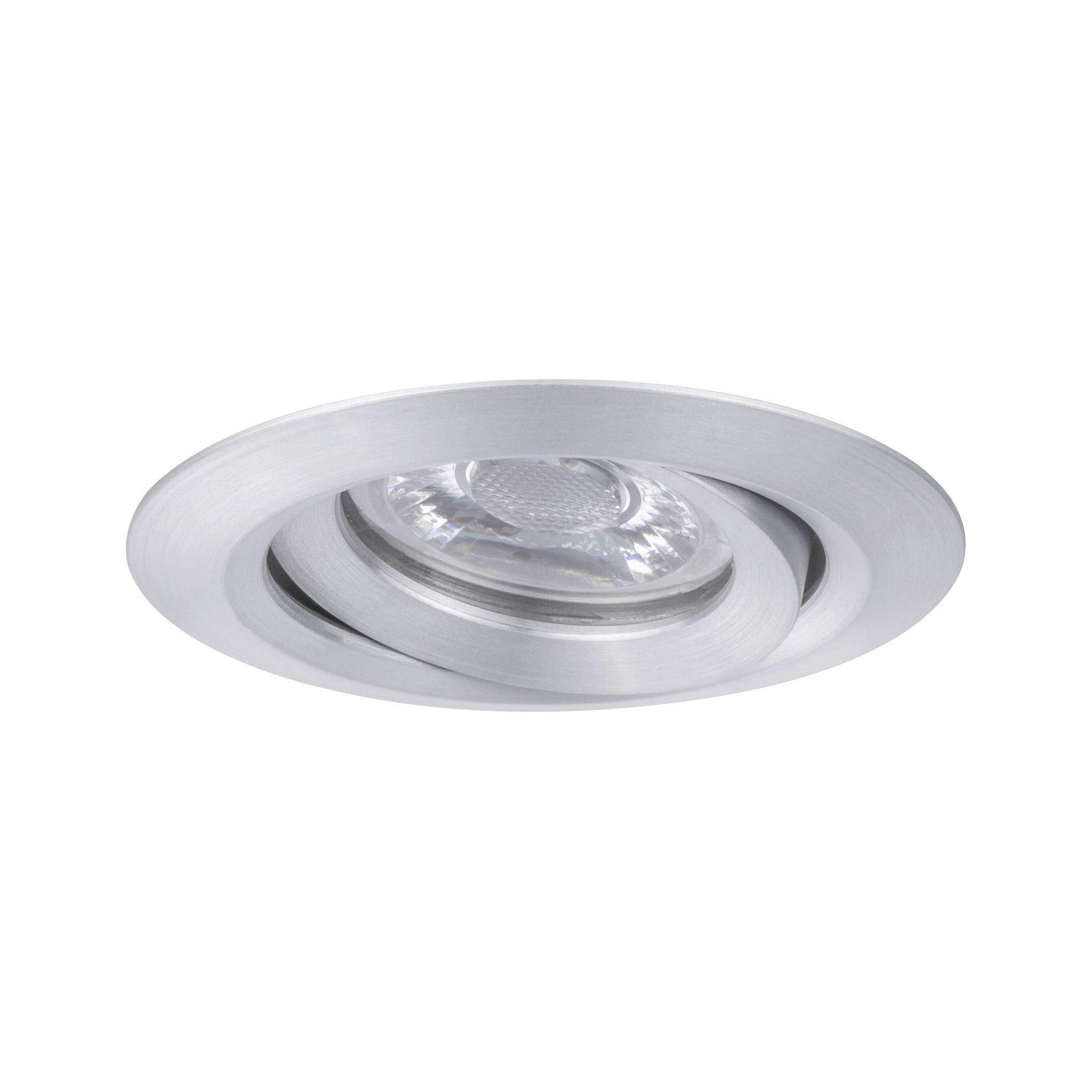 LED-Spotkopf 1-Flammig Schwenkbar Ø 6,6 cm - Alufarben, Design, Metall (6,6cm) - Paulmann