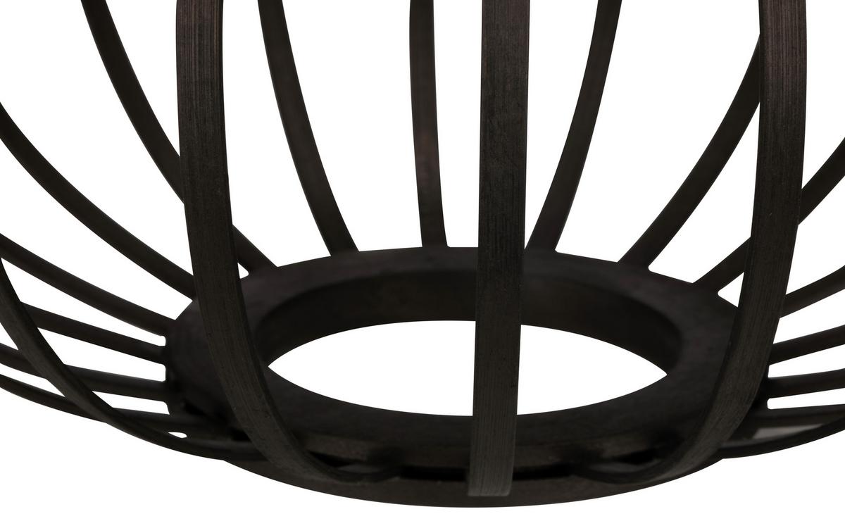 VENKOVNÍ LED SVÍTIDLO PUNO - černá, Moderní, plast/přírodní materiály (25/21,5cm) - Modern Living